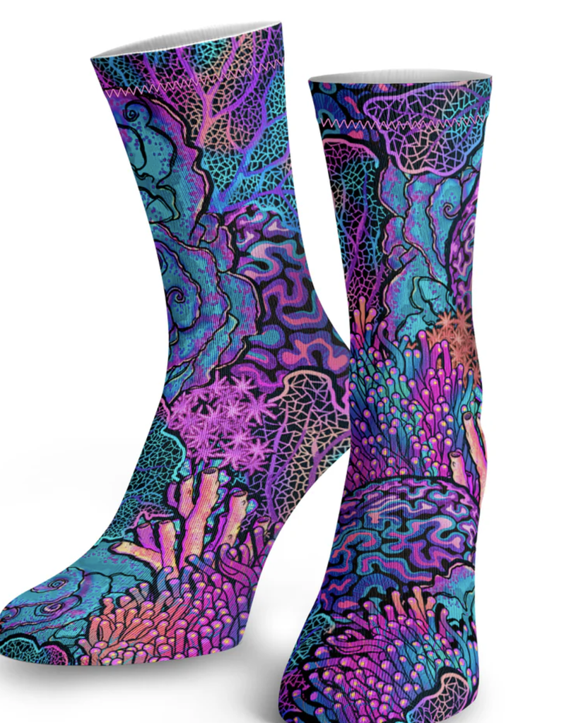 SPACEFISH Coral Kaleidoscope Dive Socks