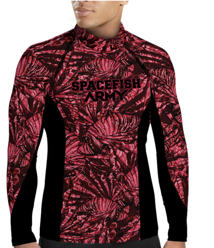 SPACEFISH Mens Lionfish Invasion Rashguard