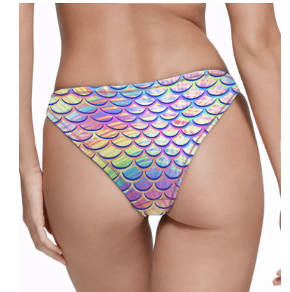 SPACEFISH Psychedelic Mermaid Bikini Bottom